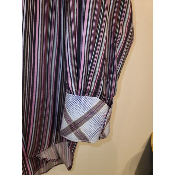 Thomas Dean striped long sleeve button down shirt- xl - Picture 3 of 5